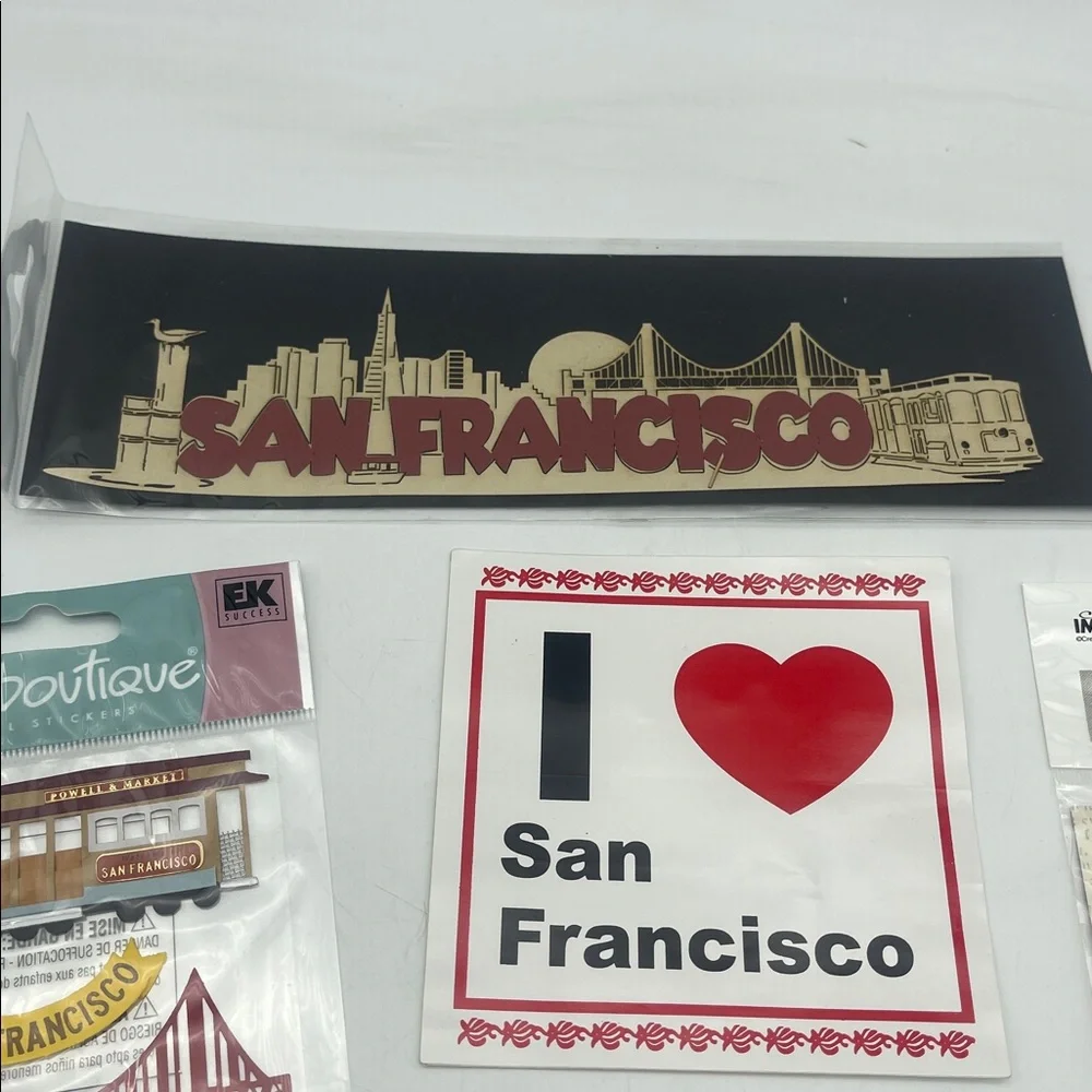 San Francisco Scrapbooking Supplies Stickers Die Cuts Embellishments NEW